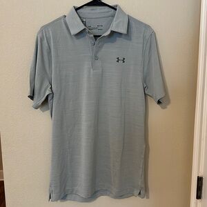 Gray Under Armour Golf Polo